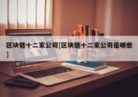 区块链十二家公司[区块链十二家公司是哪些]